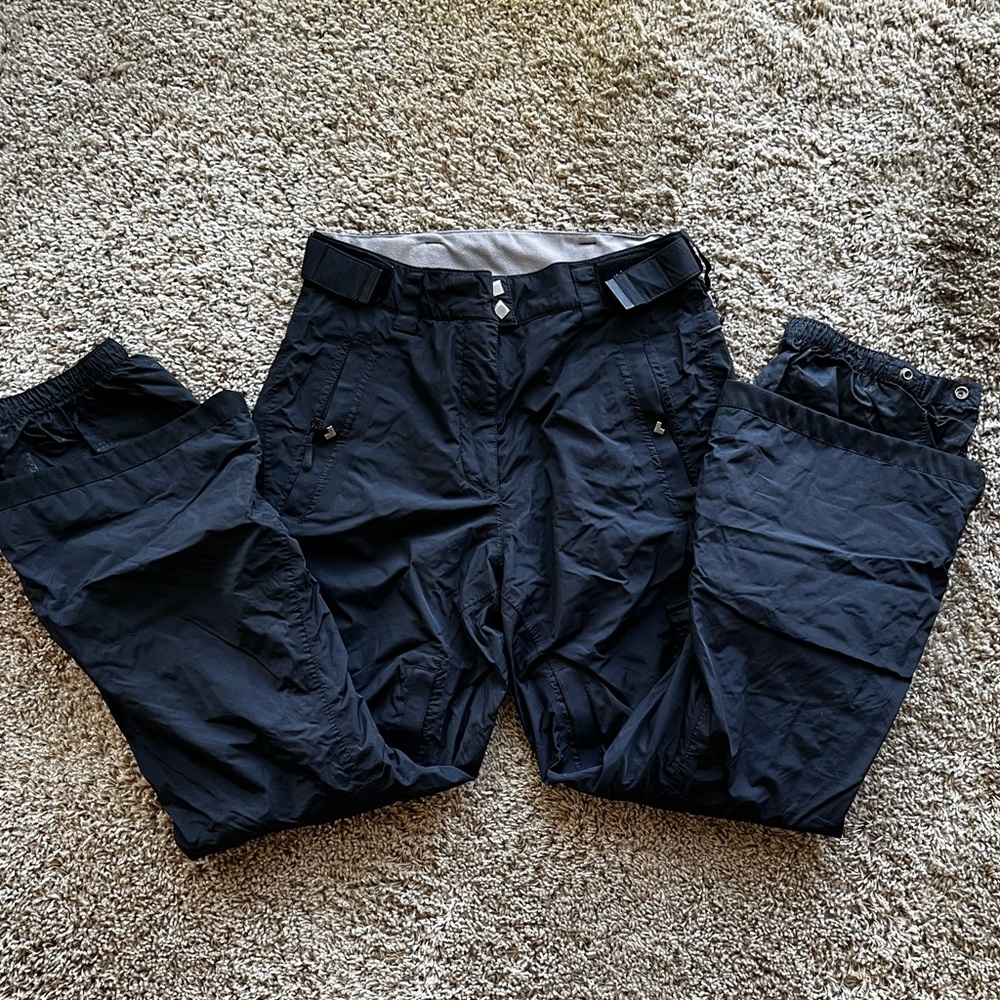 Columbia Convert Velocity Omnitech Black Snow Board Ski Pants Women’s Size Small